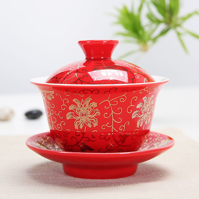 结婚敬茶杯茶碗盖碗敬茶碗龙凤喜杯对杯三才碗献茶杯改口敬茶茶杯|ruв категории посуда, чайный сервиз, супник - от Buy2taobao.com для оказания профессиональной услуги покупки агента Taobao
