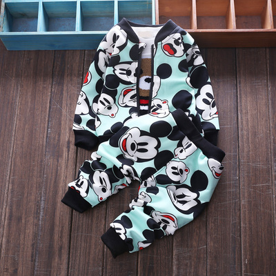 童装2016春秋款儿童套装 男女童长袖长裤 韩版两件套 1-2-3-4岁