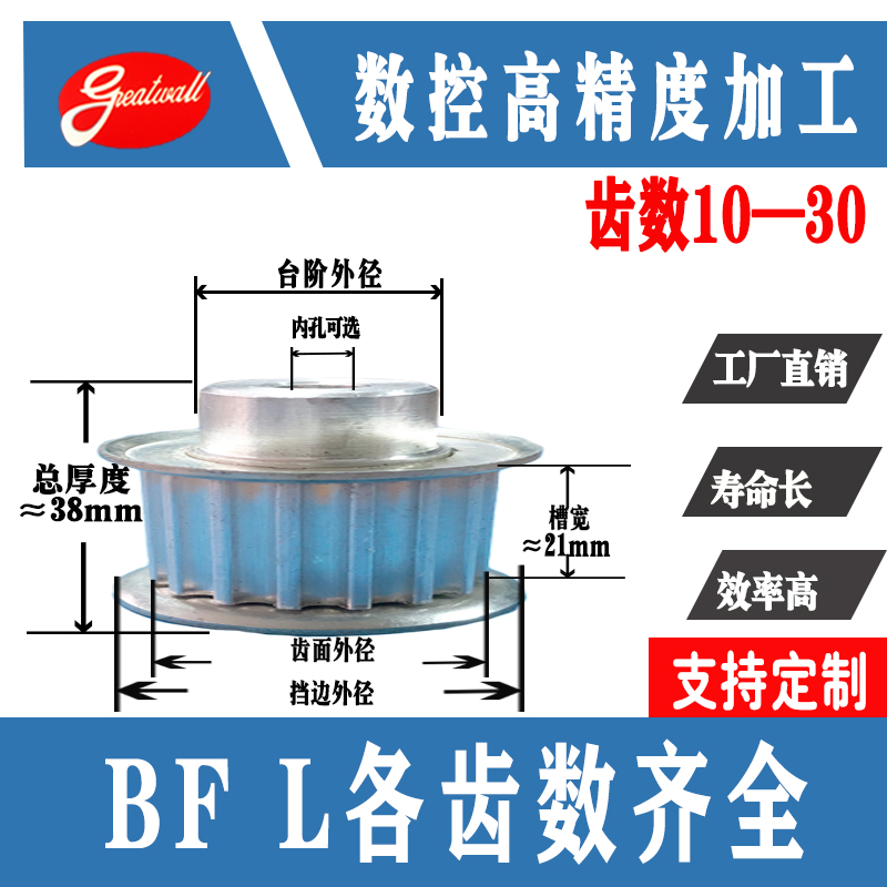 特价L铝合金同步带轮 齿轮皮带轮精加工现货 定做10齿-30齿|msdalam kategori perkakasan/alat, jentera perkakasan, bahagian penghantaran, pulley - dari Buy2taobao.com untuk memberikan perkhidmatan ejen Taobao profesional membeli