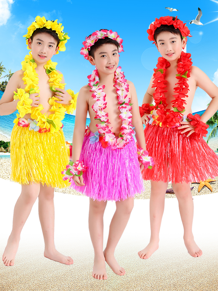 背心花环40CM夏威夷草裙舞服装成人万圣节表演六一亲子秀儿童演出|msdalam kategori sukan/Yoga/kecergasan/bekalan peminat, Dance/Aerobik/Gymnastics, Hula, Hula Set - dari Buy2taobao.com untuk memberikan perkhidmatan ejen Taobao profesional membeli