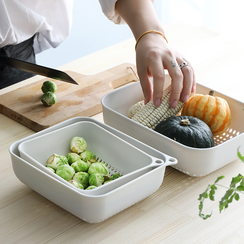 3件套 家用洗菜篮子厨房塑料沥水篮创意洗水果洗菜神器客厅水果盆|ruв категории посуда, посуда, фрукты бассейна/компот/корзина - от Buy2taobao.com для оказания профессиональной услуги покупки агента Taobao