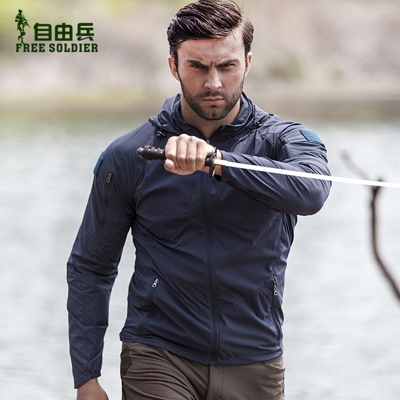 Freedom soldiers outdoors Spy video tactics skin Windbreaker Elastic force ventilation Sunscreen summer ultraviolet-proof coatin the Outdoor/Mountaineer/Camping/Travel Goods , Outdoor clothing , Outdoor sports coat category - from Buy2taobao.com to provide professional Taobao agent buy service