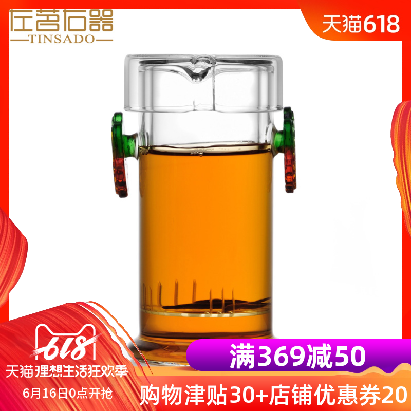 左茗右器 功夫茶具耐熱玻璃雙耳琉璃紅茶杯過濾公道杯泡茶壺在類目 餐飲具, 茶具, 功夫茶具中 - 來自Buy2taobao.com提供專業的淘寶代購服務