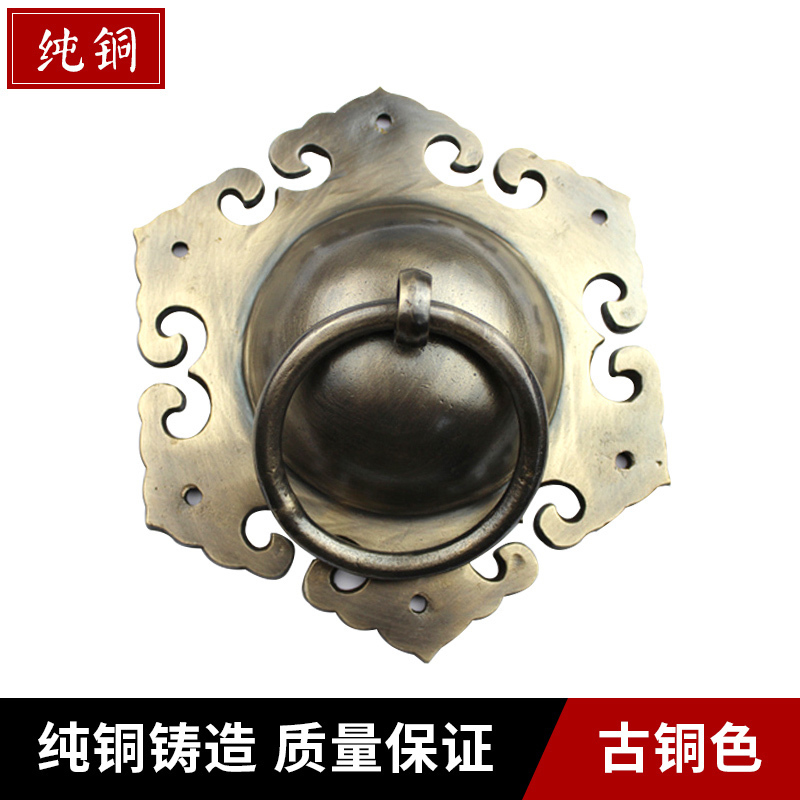 纯铜中式大门拉手门环铜把手仿古镇宅辟邪兽首兽头狮子头G007在类目 基础建材, 家用五金, 拉手, 大拉手中 - 来自Buy2taobao.com提供专业的淘宝代购服务