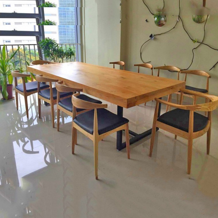 Iron art solid wood large Conference table Long table Simple Retro Desks and chairs combination The computer table workbench negotiating tablein the Business/Office Furniture , Office Furniture , Desk , Conference table category - from Buy2taobao.com to provide professional Taobao agent buy service