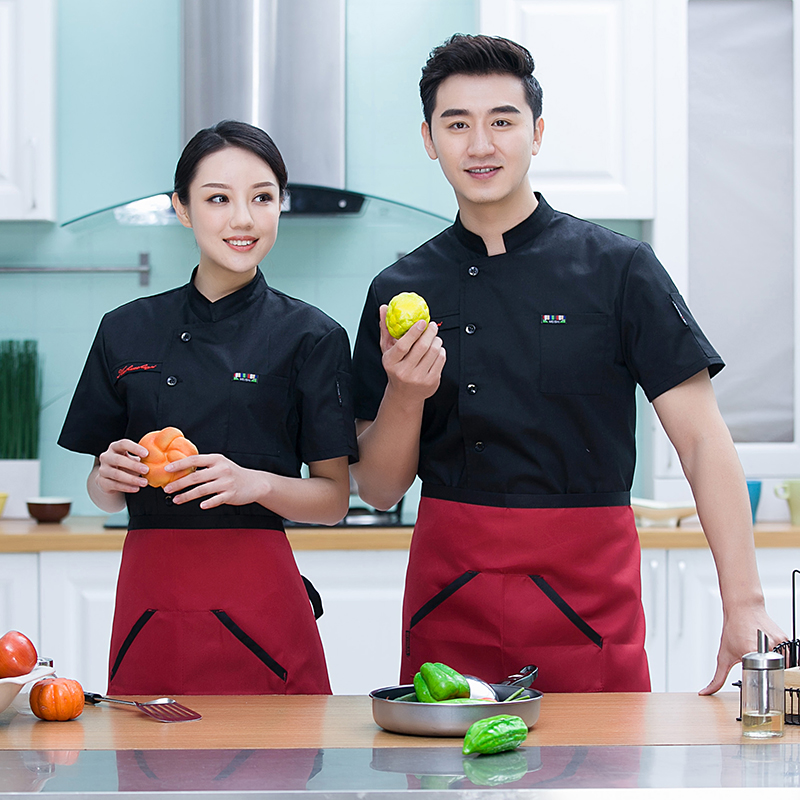 W116 Hotel Western Restaurant chef uniforms Short sleeved summer Pot shops coverall clothing Uniforms for men and womenin the Men's clothing, Set , Tooling uniform category - from Buy2taobao.com to provide professional Taobao agent buy service