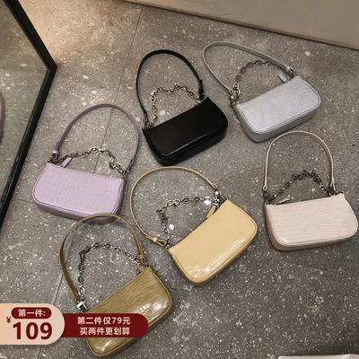 【南风】6色腋下包2020新款潮法棍小包包女ins百搭链条单肩斜挎包