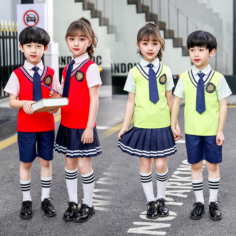 女童洋气套装裙夏季儿童网红校服套装中小学生班服幼儿园夏天园服|ruв категории Женская одежда, костюм/студенты школьную форму/обмундирования, студенты школьную форму - от Buy2taobao.com для оказания профессиональной услуги покупки агента Taobao