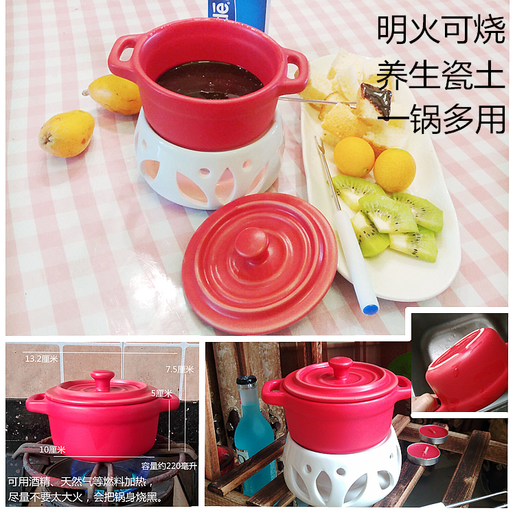 ceramics chocolate Hot Pot ice cream Fire Boiler ceramics The milk pot Refractory Cheese Hot Pot Stove breakfast The milk potin the Kitchen/Cooking utensils , Cooking utensils , Cookware/Pot/Kettle , Chafing dish category - from Buy2taobao.com to provide professional Taobao agent buy service