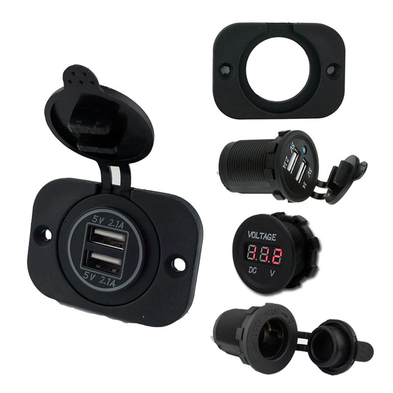 汽车踏板摩托车木兰改装车载双USB手机充电器2.1A车充座带面板|ruв категории автомобиль/товаров/аксессуары/переоснащение, Автомобильная аудио - видео/средства электронной/приборов, средства электронной/приборов, автомобиль с зажигалку - от Buy2taobao.com для оказания профессиональной услуги покупки агента Taobao