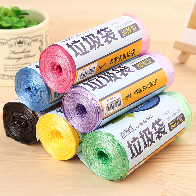 10卷裝中號垃圾袋加厚點斷式壹次性家用廚房黑色塑料袋在類目 家庭/個人清潔工具, 家務/地板清潔用具, 垃圾袋中 - 來自Buy2taobao.com提供專業的淘寶代購服務