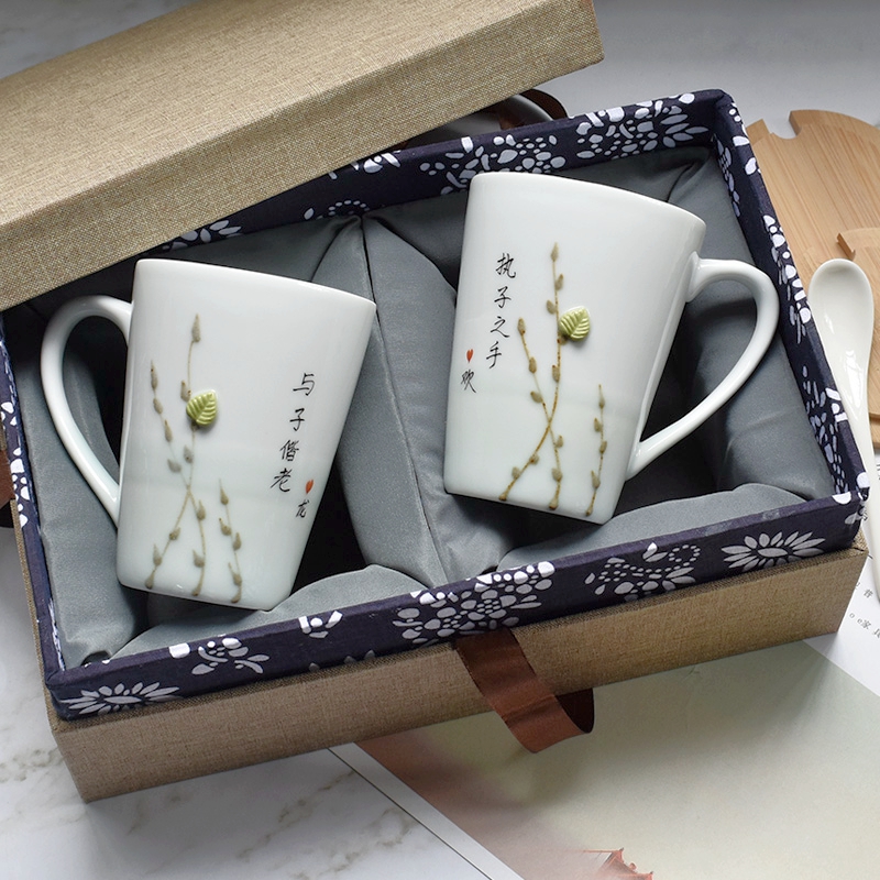 lovers Anniversary gift glass Couples Cup marry a pair practical Water cup Lovers money Confidante Drink plenty of water weddingin the Tableware , Cup/Cups/Kettle , Mug category - from Buy2taobao.com to provide professional Taobao agent buy service