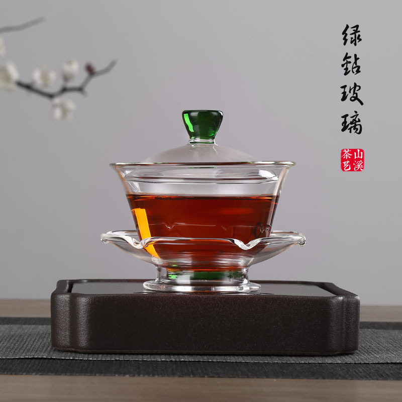 弘建茶器茶具玻璃三才盖碗泡茶大号套装家用日式茶杯功夫茶景德镇在类目 餐饮具, 茶具, 盖碗中 - 来自Buy2taobao.com提供专业的淘宝代购服务