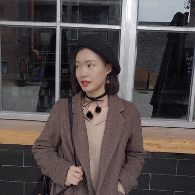 韩国进口原宿三角坠颈链个性简约毛球球项圈项链女锁骨链饰品X067