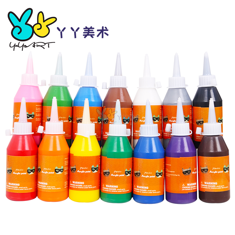 包郵 100ml彩色丙烯顏料兒童手工diy繪畫塗鴉幼兒園手繪美術用品在類目 玩具/童車/益智/積木/模型, 繪畫類用品, 顏料中 - 來自Buy2taobao.com提供專業的淘寶代購服務