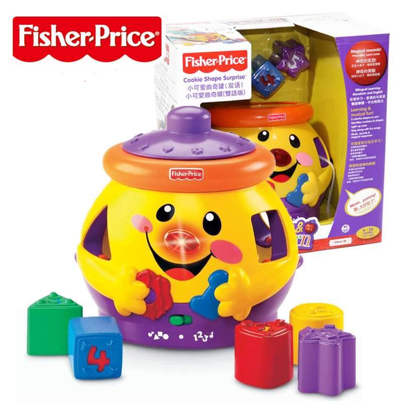 费雪Fisher Price婴幼儿益智玩具 小可爱曲奇罐(双语)V8725|ruв категории игрушка/коляска/головоломка/блоки/модель, бусы/головоломка/в паре/демонтаж/бить игрушки, цифровой дом/форма коробка/пористый познания игрушки - от Buy2taobao.com для оказания профессиональной услуги покупки агента Taobao