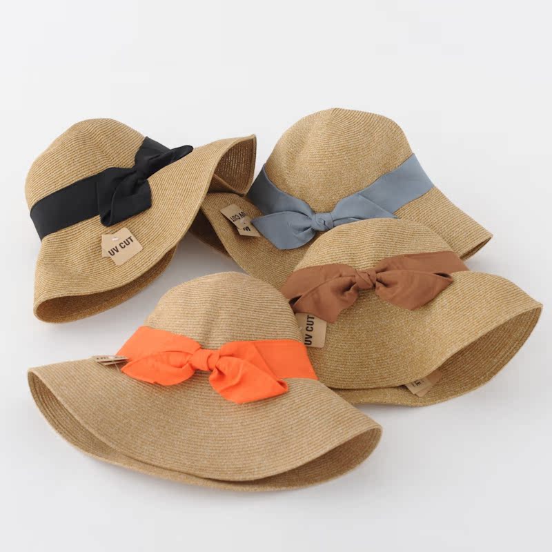 Straw hat summer Large canopies Beach hat Visor Sunscreen hat Sun hat bow fresh leisure time Summer hatin the Accessories/Leather belt/Hat/Muffler , Hat category - from Buy2taobao.com to provide professional Taobao agent buy service
