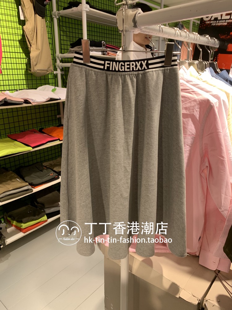 丁丁香港潮店FINGERCROXX女装字母松紧休闲半身裙19春60309XA|msdalam kategori Butik wanita / wanita, skirt - dari Buy2taobao.com untuk memberikan perkhidmatan ejen Taobao profesional membeli
