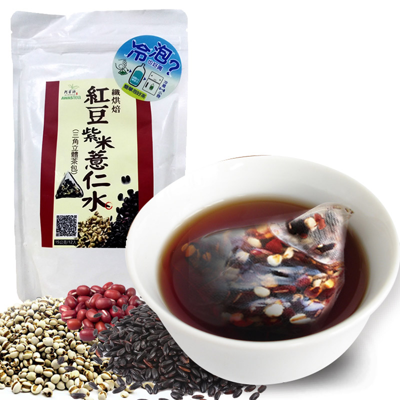 台湾特产烘焙12入阿华师红豆紫米薏仁水茶包冲泡饮薏米胡冰卿同款|msdalam kategori kopi/oatmeal/Dibancuh ke dalam teh, minuman, minuman lain - dari Buy2taobao.com untuk memberikan perkhidmatan ejen Taobao profesional membeli