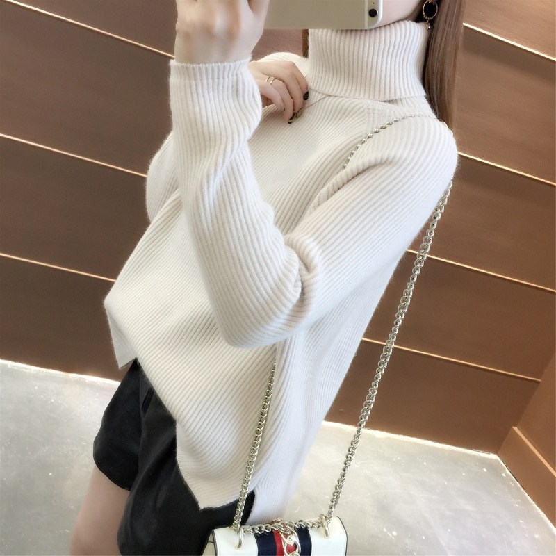 毛衣2018新款长袖宽松韩版纯色秋冬季高领百搭打底针织衫潮女上衣|ruв категории Женская одежда, свитер - от Buy2taobao.com для оказания профессиональной услуги покупки агента Taobao