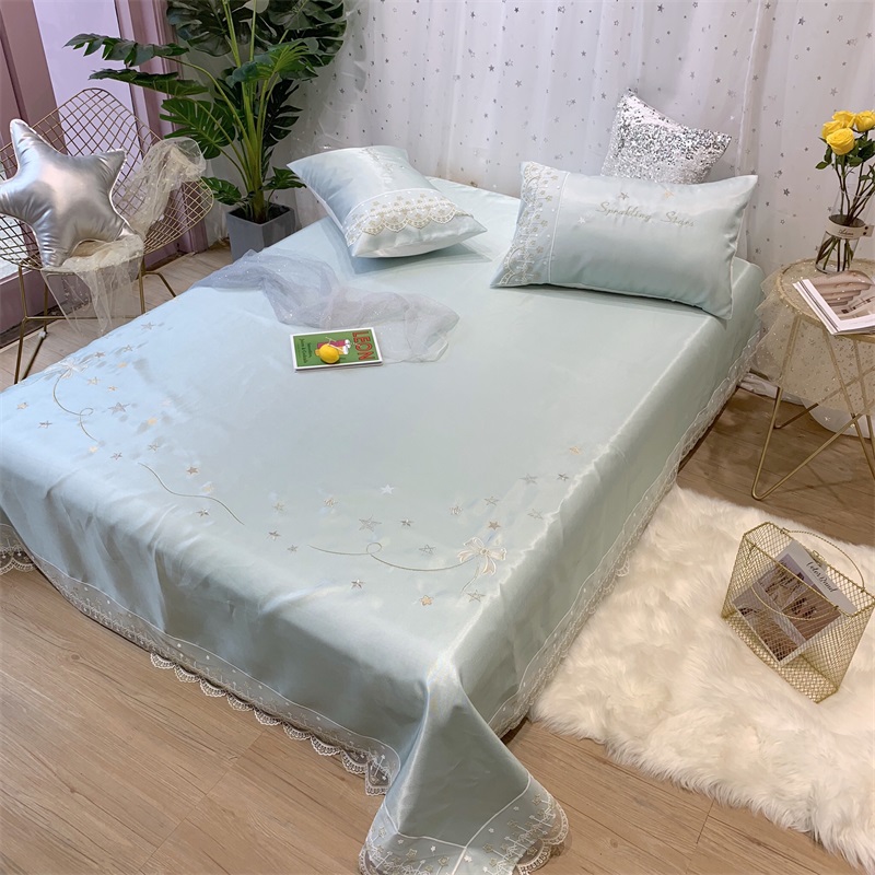 Washable 600D Soft ice silk mat 1.8m summer fold Mat Tencel summer sleeping mat 1.5m Three-piece matin the Bedclothes , Mat/Mats/Rattan seats/Straw mat/Leather seats category - from Buy2taobao.com to provide professional Taobao agent buy service