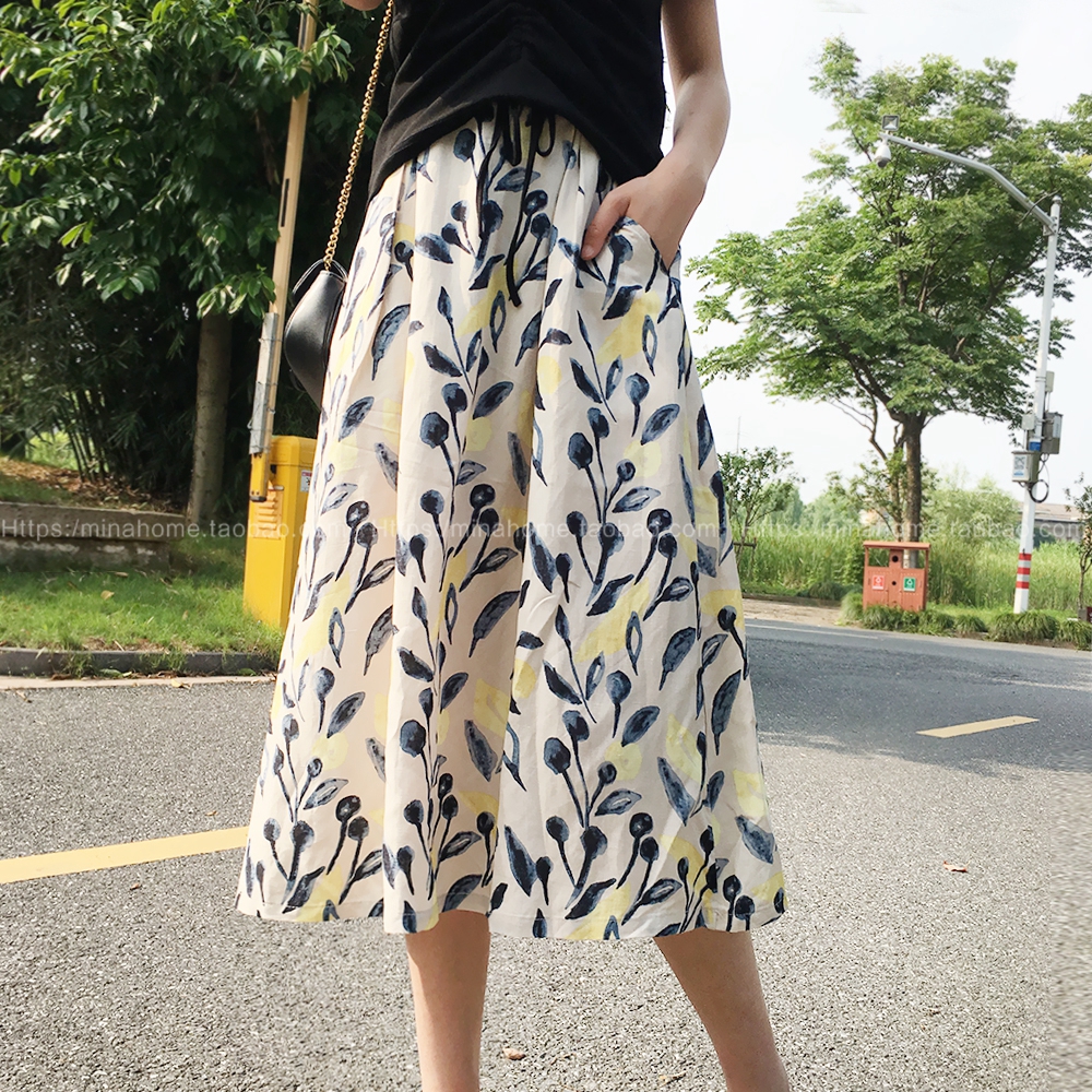 Mina House the republic of korea fashion Elastic waist Versatile lady new pattern skirt ER92410in the Women's clothing/Boutique , Skirts category - from Buy2taobao.com to provide professional Taobao agent buy service
