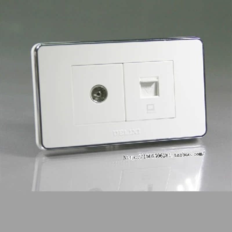 德力西开关插座面板CD668电脑+ 电视插座|msdalam kategori elektronik/Electrician, soket, PC + TV soket - dari Buy2taobao.com untuk memberikan perkhidmatan ejen Taobao profesional membeli