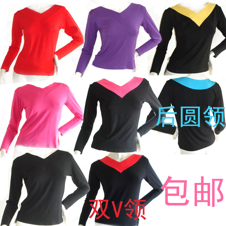 舞蹈服装练功服拉丁舞服装广场舞服装新款V领秋冬长袖上衣女|ruв категории движение/йога/фитнес/фанаты товаров, танец/аэробика/гимнастика, латинский танец, латинский танец. - от Buy2taobao.com для оказания профессиональной услуги покупки агента Taobao