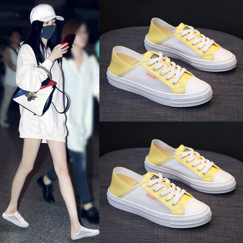 2019夏季新款平底软底小白鞋女学生休闲运动跑步单鞋透气网纱女鞋在类目 女鞋, 低帮鞋中 - 来自Buy2taobao.com提供专业的淘宝代购服务