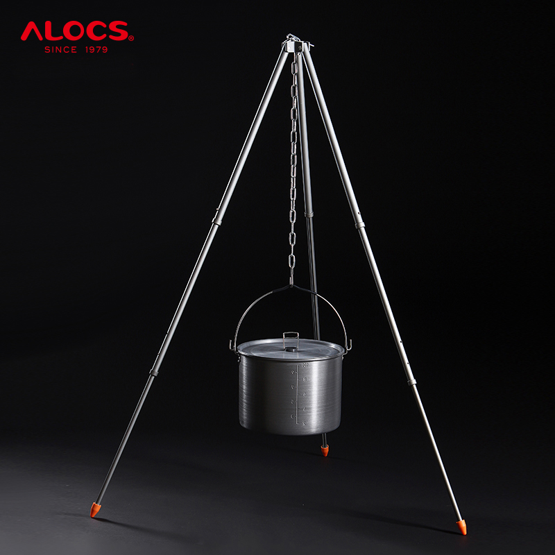Love Road off alocs outdoors Telescoping tripod Bonfire Single pot Picnic Picnic Campingin the Outdoor/Mountaineer/Camping/Travel Goods , Stoves/Tableware/Picnic barbecue supplies , BBQ/Grill category - from Buy2taobao.com to provide professional Taobao agent buy service