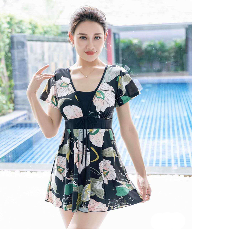 Middle and old age Large conservative Swimsuit mom Swimwear Show thin Hot springs Conjoined Skirt Flat angle Easyin the Sports/Yoga/Fitness/Fans supplies , Swim , Piece swimsuit category - from Buy2taobao.com to provide professional Taobao agent buy service