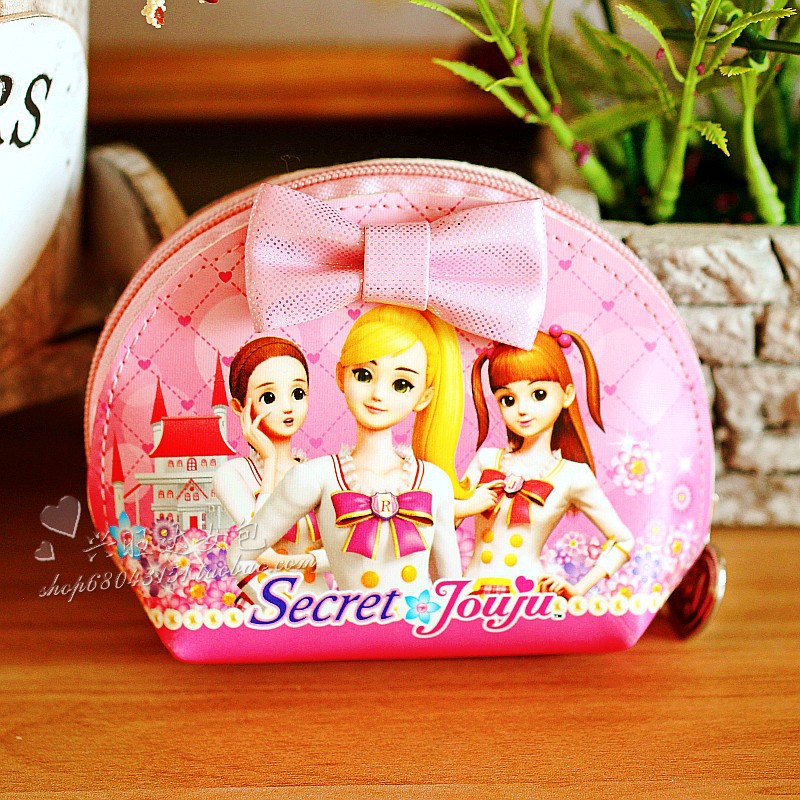 Cartoon Barbie a doll coin purse Semicircle Coin bag Shell bag key case Boutique bow Small pursesin the Festive supplies/Gift , Gift ideas , Creative purse category - from Buy2taobao.com to provide professional Taobao agent buy service