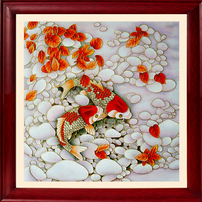 Cloisonne Sand painting make Raw materials suit Watkins Colored sand Decorative painting video course manual diy Stream fishin the Home accessories , Decorative painting , Modern decorative painting category - from Buy2taobao.com to provide professional Taobao agent buy service