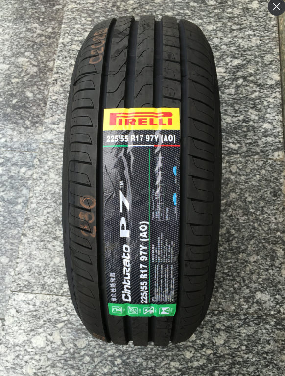 16年正品倍耐力 225/55r17 97y cinturato 新p7 ao 别克a6 迈锐宝