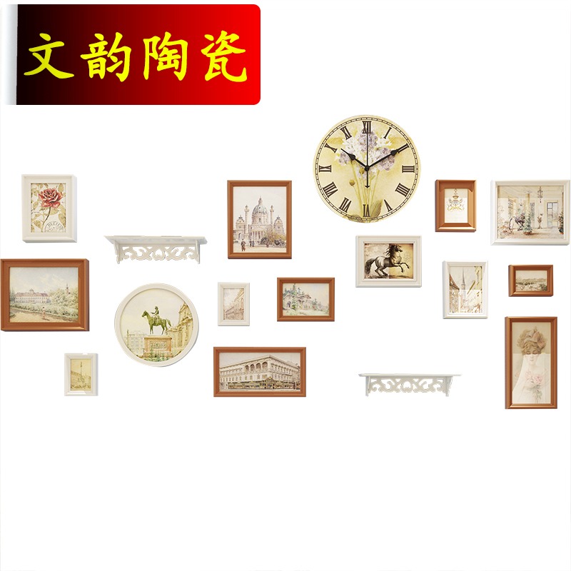 clocks and watches Photo wall decorate a living room Background wall Photo frame wall originality personality Wall hanging Photo frame combination Photo wallin the Home accessories , Photo/Photo Wall , Photo Wall category - from Buy2taobao.com to provide professional Taobao agent buy service