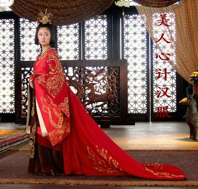 影视剧古装 美人心计古装 窦漪房 林心如 红色皇后汉服 实物拍摄在类目 女装/女士精品, 唐装/民族服装/舞台服装, 民族服装/舞台装中 - 来自Buy2taobao.com提供专业的淘宝代购服务