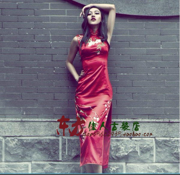古典性感旗袍 影楼古装摄影旗袍 红色长款旗袍 绣花长旗袍|msdalam kategori Butik wanita / wanita, perkahwinan/Cheongsam/pakaian, perkahwinan - dari Buy2taobao.com untuk memberikan perkhidmatan ejen Taobao profesional membeli