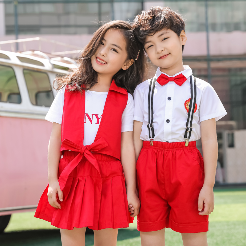 幼儿园园服夏装新款夏季小学生校服儿童班服英伦风套装学院毕业服|msdalam kategori Kanak-kanak/Bayi/Keluarga dipasang, pakaian seragam/pakaian seragam adat - dari Buy2taobao.com untuk memberikan perkhidmatan ejen Taobao profesional membeli
