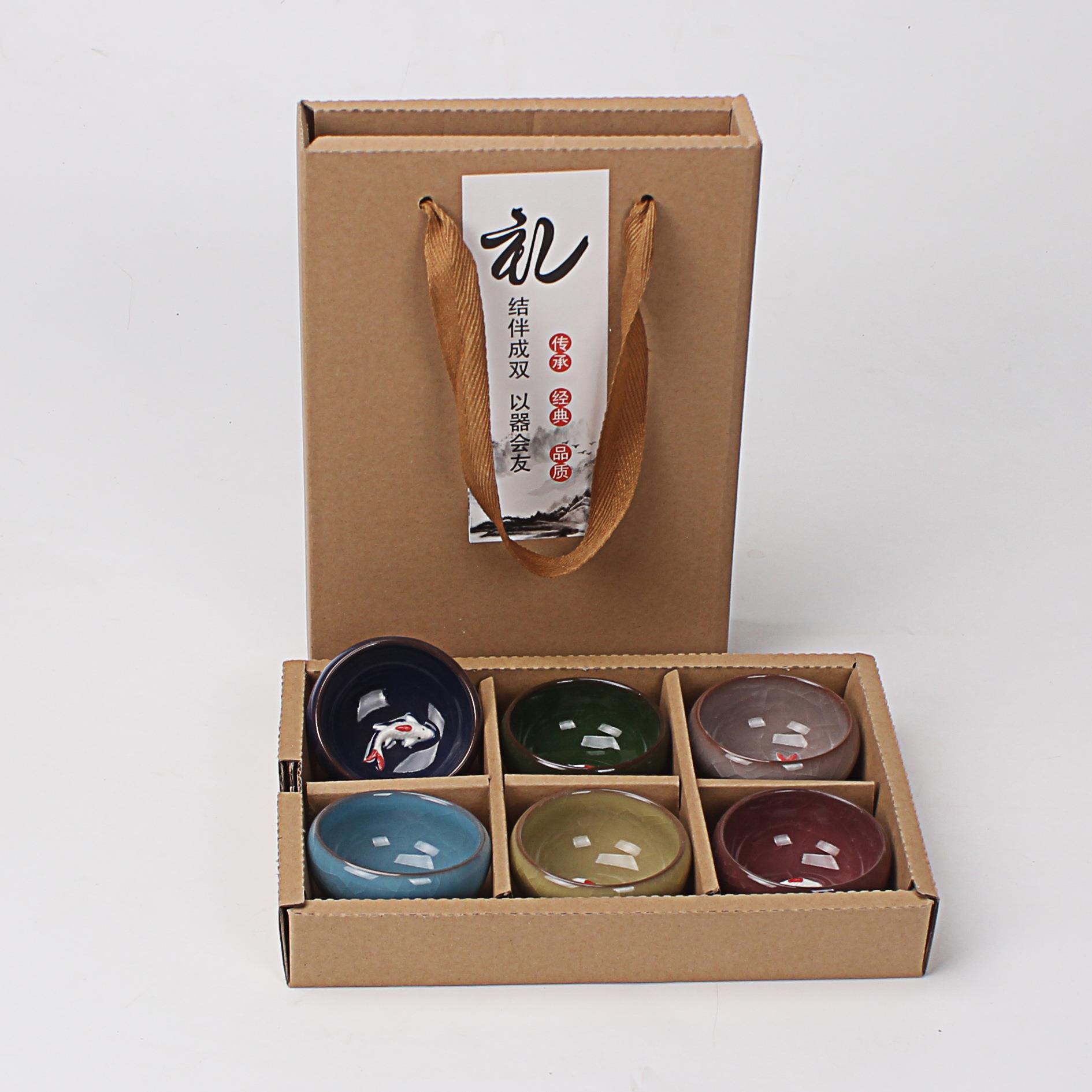 冰裂釉陶瓷茶杯 小茶碗七彩鯉魚紫砂冰裂主人單杯禮品個人杯在類目 餐飲具, 茶具, 整套茶具中 - 來自Buy2taobao.com提供專業的淘寶代購服務