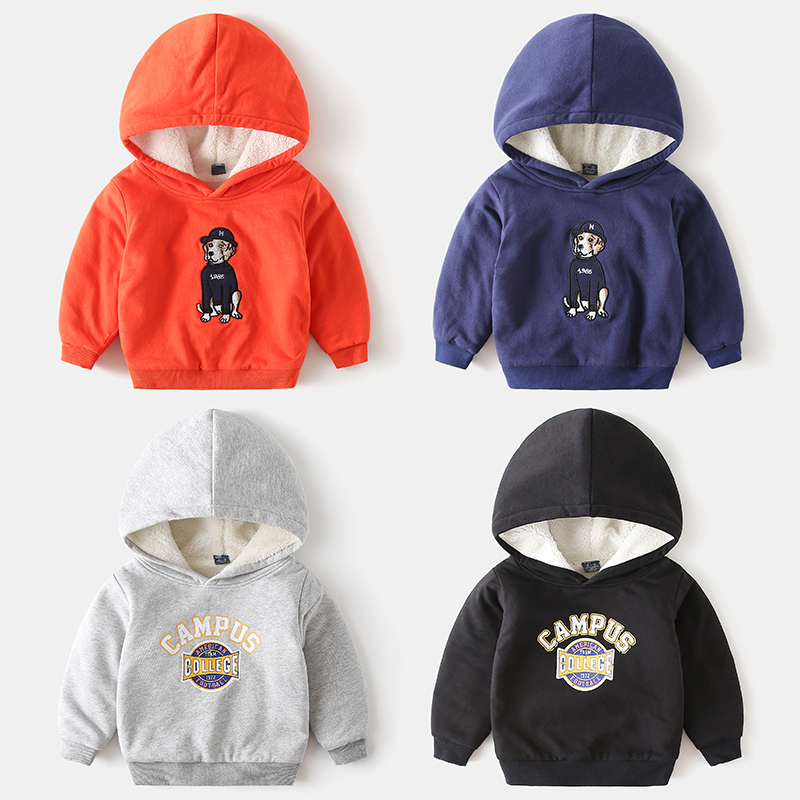 fashion Puppy Hooded children Sweater Plush thickening Socket baby coat Autumn and winter new pattern Children's clothing Boy jacketin the Children/Baby/Family fitted , Sweater/Fleece  category - from Buy2taobao.com to provide professional Taobao agent buy service