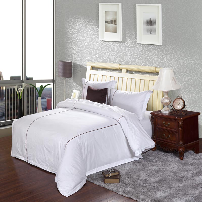 Star hotel The bed Supplies Four piece suit Multiple sets of special size customized Homestay logo Embroidered whole cottonin the Bedclothes , Bedding Sets/Family of four/Multiple sets of category - from Buy2taobao.com to provide professional Taobao agent buy service