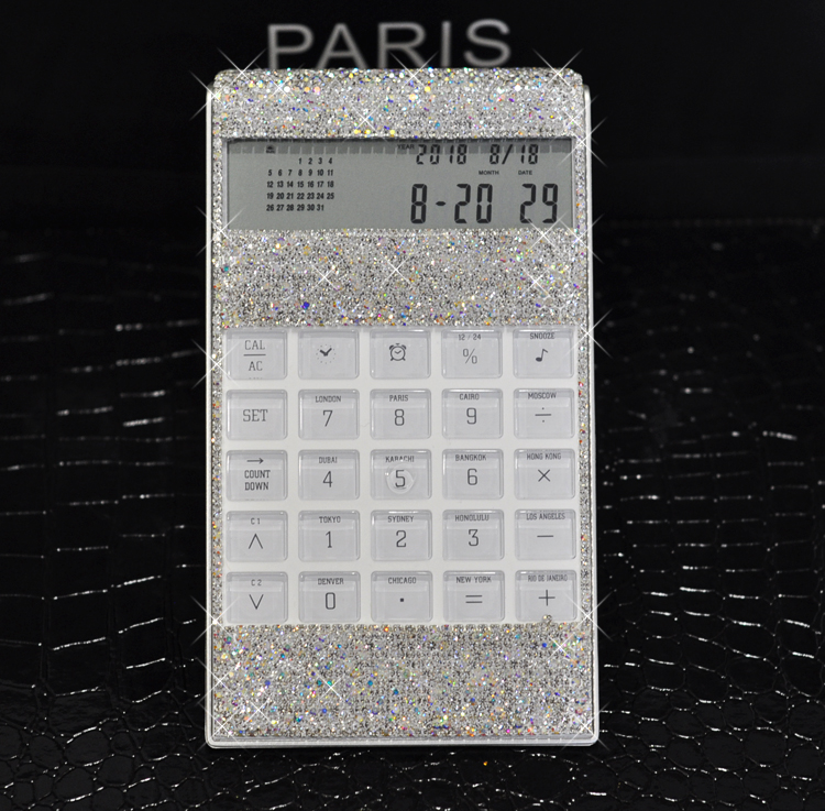ultrathin Diamond Voice multi-function Calculator originality calendar alarm clock time to work in an office Calculatorin the Electronic Dictionary/Electronic paper book/Stationery , Calculator category - from Buy2taobao.com to provide professional Taobao agent buy service