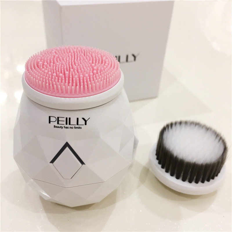 Peilly佩丽 多档位硅胶洁面仪洗脸刷 电动充电毛孔清洁器 双刷头在类目 个人护理/保健/按摩器材, 清洁美容工具, 毛孔清洁器/洁面仪中 - 来自Buy2taobao.com提供专业的淘宝代购服务