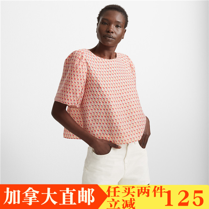 CLUB MONACO Short sleeved shirt Ahlam Top behind bow Double color Explosive money Canadian direct mailin the Women's clothing/Boutique , Shirt category - from Buy2taobao.com to provide professional Taobao agent buy service