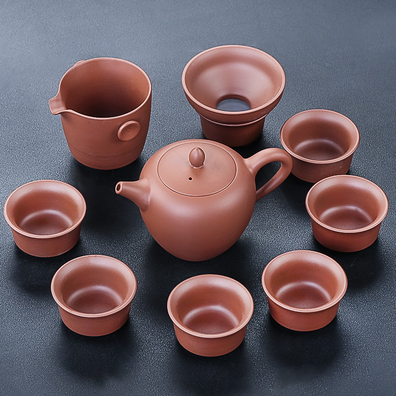 正宗宜興手工朱泥原礦紫砂壺茶杯泡茶複古家用辦公室功夫茶具套裝在類目 餐飲具, 茶具, 功夫茶具中 - 來自Buy2taobao.com提供專業的淘寶代購服務