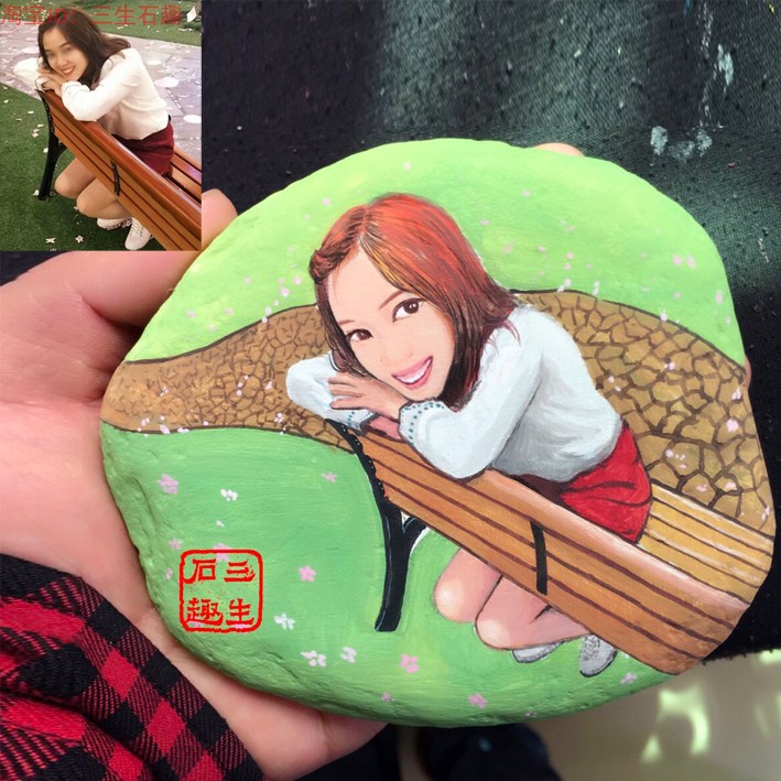 石头画素描画像彩铅画纯手绘照片真人代画定制人物刻画表白ILovey|ruв категории фестиваль товаров/подарок, Другие фестивали товаров - от Buy2taobao.com для оказания профессиональной услуги покупки агента Taobao