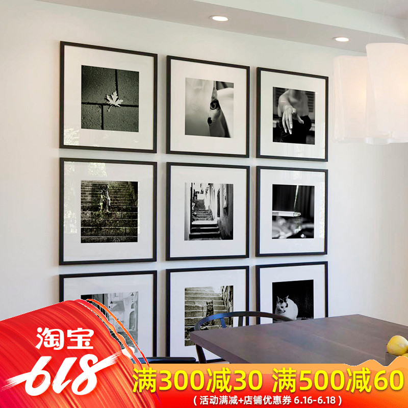 Silhouette time Northern Europe style Black and White Photography Decorative painting a living room Scenery Restaurant mural Modern minimalist squarein the Home accessories , Decorative painting , Modern decorative painting category - from Buy2taobao.com to provide professional Taobao agent buy service