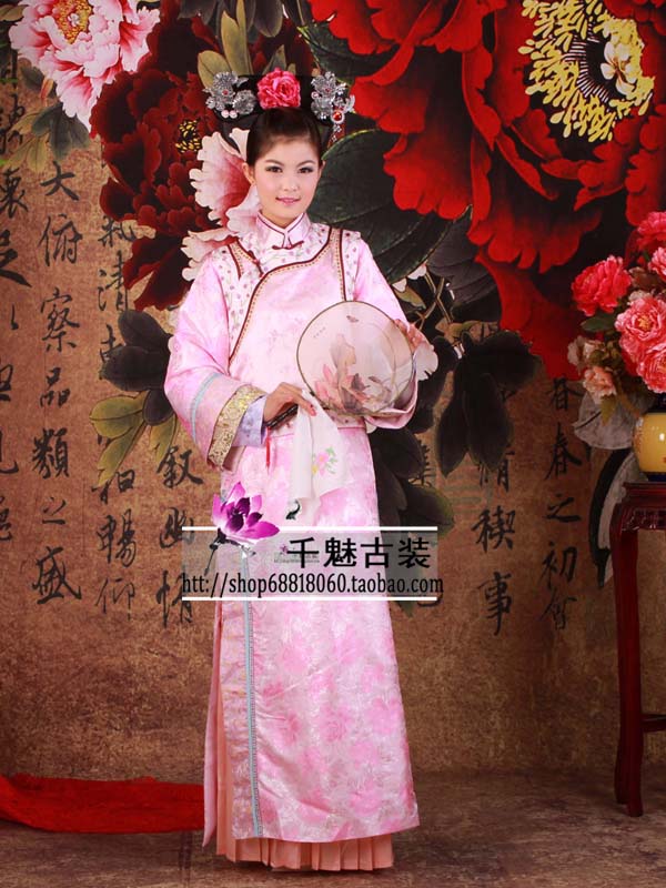 影视古装步步惊心若曦同款服装清朝格格妃子旗装满族绣花女古装|msdalam kategori Butik wanita / wanita, pakaian/pakaian kebangsaan/peringkat pakaian, pakaian kebangsaan/pakaian - dari Buy2taobao.com untuk memberikan perkhidmatan ejen Taobao profesional membeli