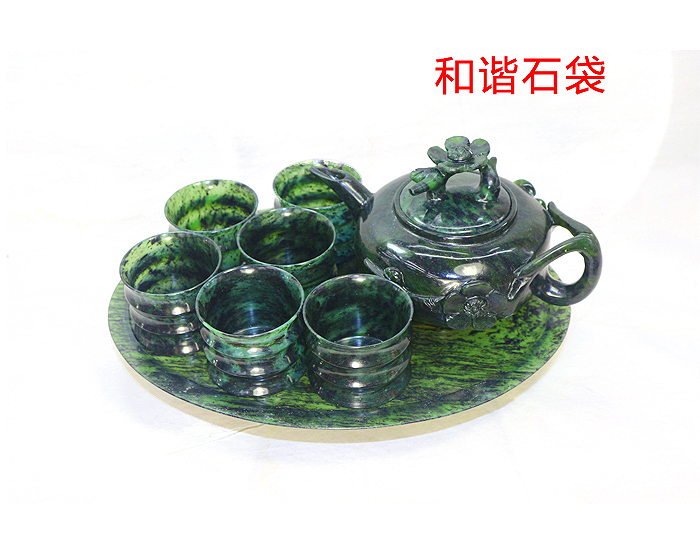 酒泉夜光杯廠正品祁連玉套裝節節高升茶具敦煌嘉峪關夜光杯墨玉在類目 珠寶/鑽石/翡翠/黃金, 其他天然玉石, 珠寶奇石中 - 來自Buy2taobao.com提供專業的淘寶代購服務