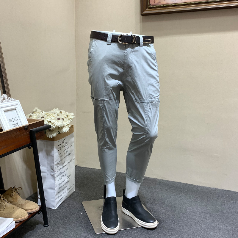 夏装新品九分裤男韩版修身发型师小脚裤青年帅气休闲裤潮流哈伦裤在类目 男装, 休闲裤中 - 来自Buy2taobao.com提供专业的淘宝代购服务